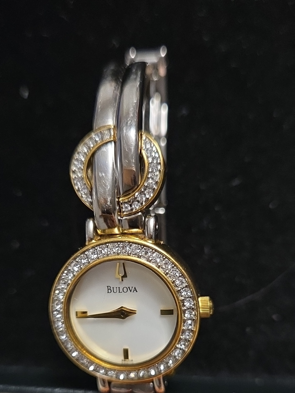 Bulova Women's Two-Tone Crystal Bracelet Watch - Gold & Silver